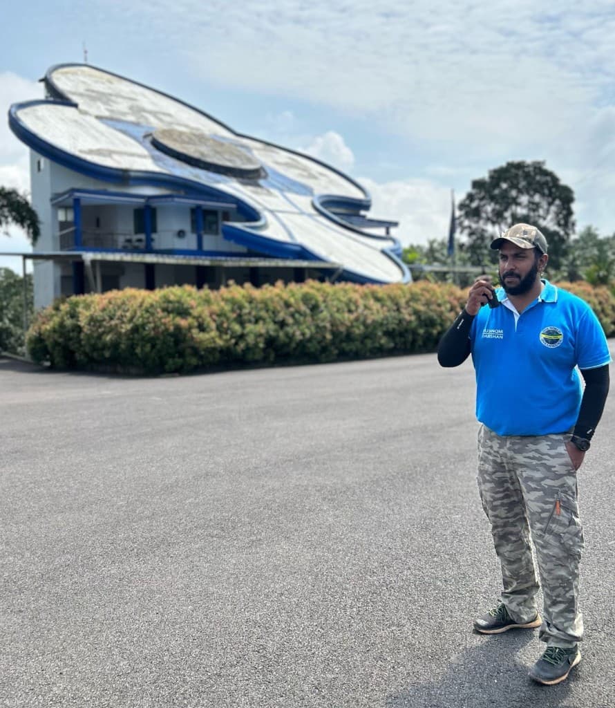 District association gathering on stage
